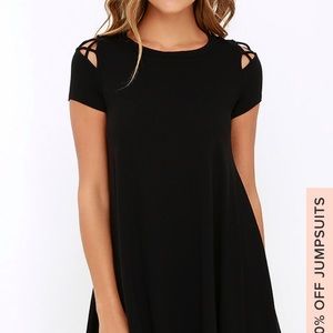Lulus Black swing dress